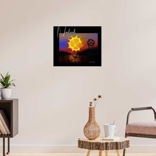 Poster Norrlands kväll (Woonkamer 3)