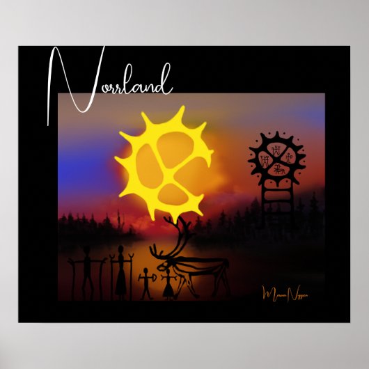 Poster Norrlands kväll (Voorkant)