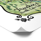 Poster North Lake Tahoe Map (Hoek)