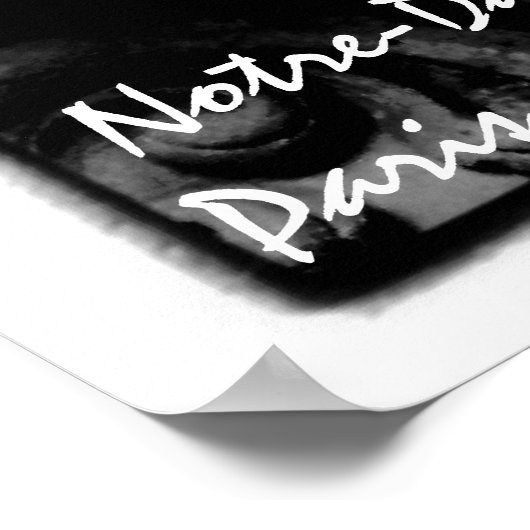 poster Notre-Dame Paris, Frankrijk (Hoek)