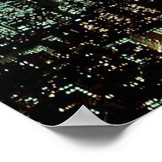 POSTER NYC~ in Memoriam ~ Twin Towers Night light (Hoek)