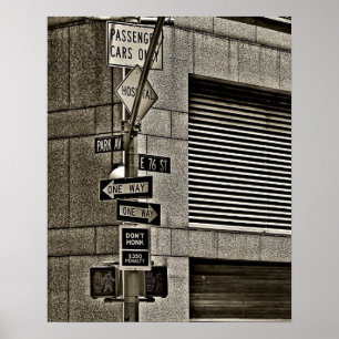 Poster NYC Streethoekscène