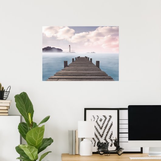 Poster Ocean Dock Scene (Thuiskantoor)