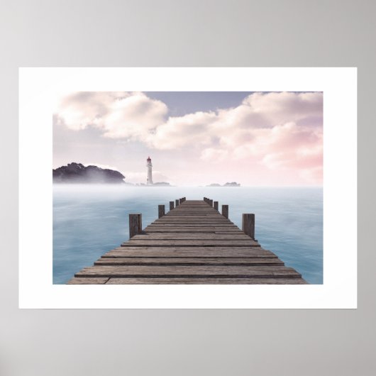 Poster Ocean Dock Scene (Voorkant)