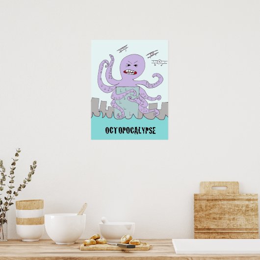 Poster octopocalypse (Keuken)