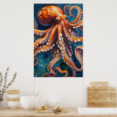 Poster | Octopus | Kunst (Keuken)