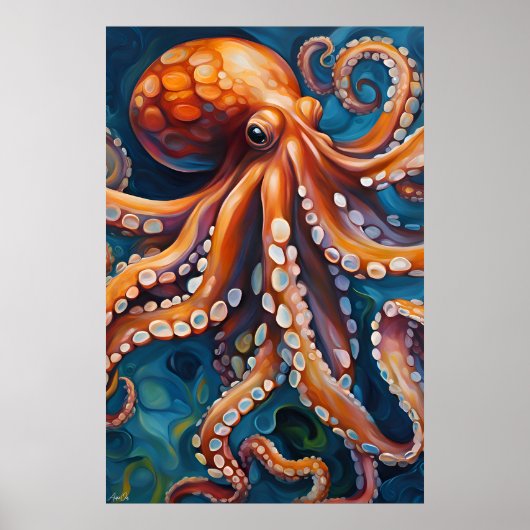 Poster | Octopus | Kunst (Voorkant)
