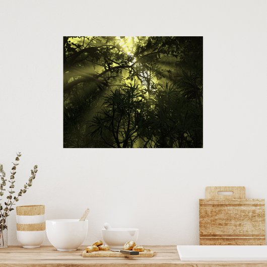 Poster oerwoud Complexing (Keuken)