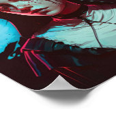 Poster of a Creepy Nun Cyberpunk (Hoek)