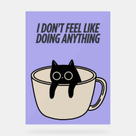 POSTER OF A LAZY CAT