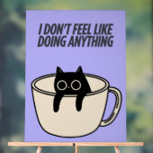 POSTER OF A LAZY CAT (Neutraal)