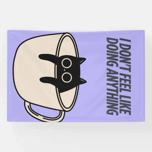 POSTER OF A LAZY CAT Banner (Horizontaal)