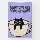 POSTER OF A LAZY CAT Banner (Verticaal)