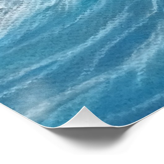 poster of a oil pastel wave (Hoek)