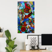 Poster of afdruk van het Floral Garden Window van (Thuiskantoor)