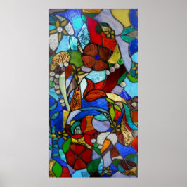 Poster of afdruk van het Floral Garden Window van 