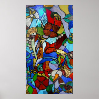 Poster of afdruk van het Floral Garden Window van 