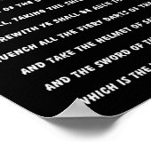 Poster of gedrukte tekst (Hoek)