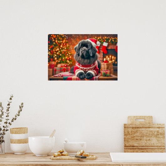 Poster of Newf Posing for Annual Portrait (Keuken)