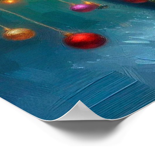 Poster of Newfie Carrying a Christmas Tree (Hoek)