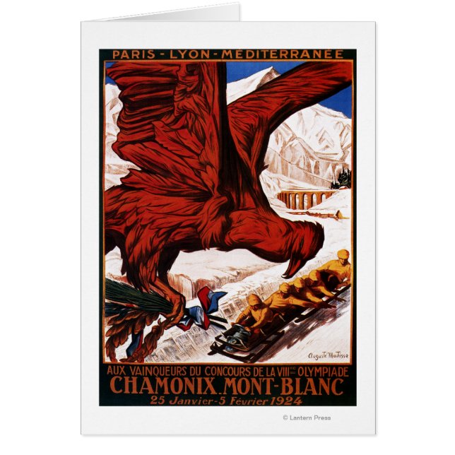 poster Olympische Winterspelen 1924 (Voorkant)