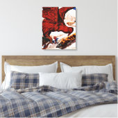 poster Olympische Winterspelen 1924 Canvas Afdruk (Insitu (Slaapkamer))