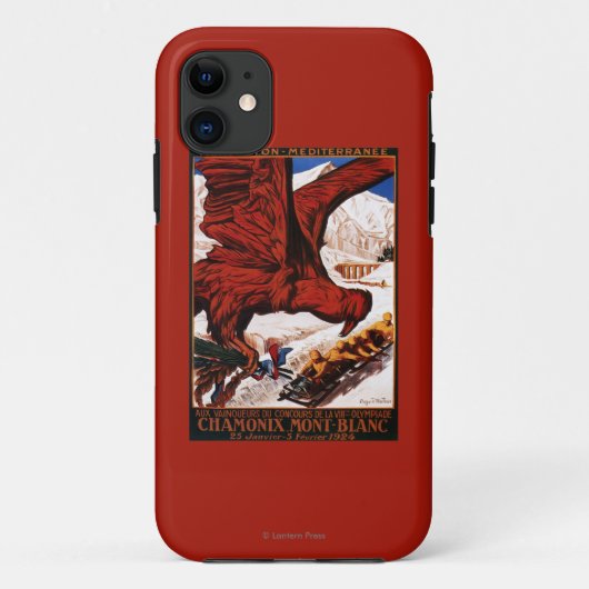 poster Olympische Winterspelen 1924 Case-Mate iPhone Case (Achterkant)