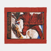 poster Olympische Winterspelen 1924 Fleece Deken (Voorkant (Horizontaal))