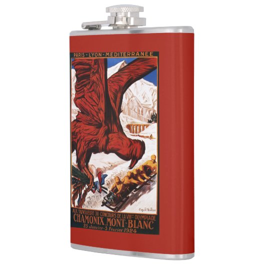 poster Olympische Winterspelen 1924 Heupfles (Links)