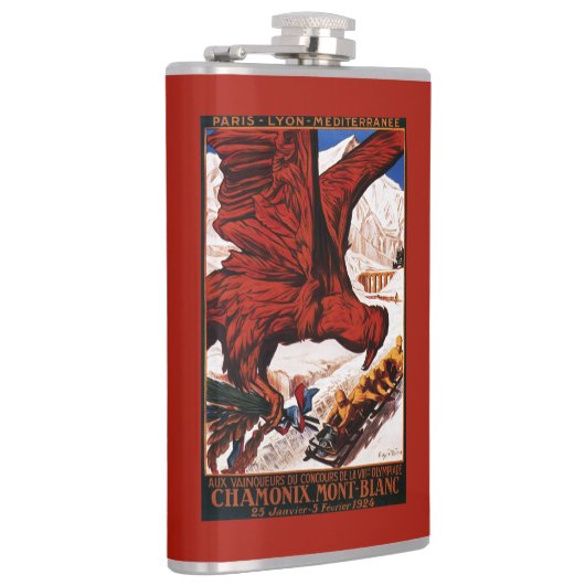 poster Olympische Winterspelen 1924 Heupfles (Rechts)