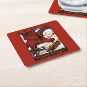 poster Olympische Winterspelen 1924 Kartonnen Onderzetters (Schuin)