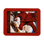 poster Olympische Winterspelen 1924 Magneet (Horizontaal)