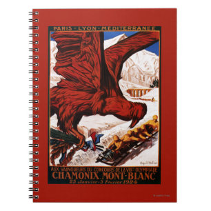 poster Olympische Winterspelen 1924 Notitieboek