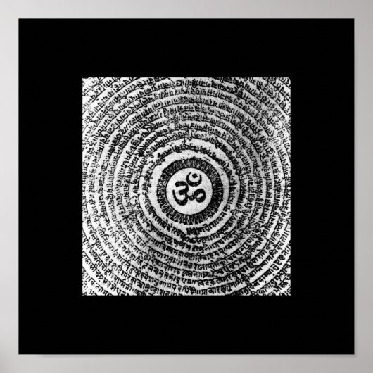 poster , om mani padme hum , india , namaste (Voorkant)