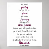 poster om poëzie te maken (Voorkant)