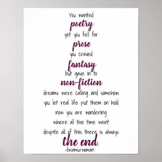 poster om poëzie te maken (Voorkant)