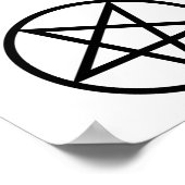 Poster omgekeerd Pentagram (Hoek)