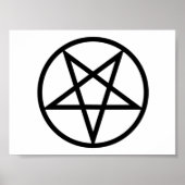 Poster omgekeerd Pentagram (Voorkant)