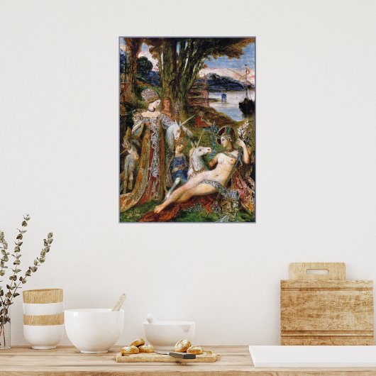 Poster: Onder de Unicorns Poster (Keuken)