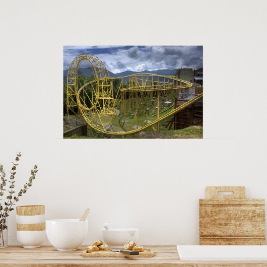 poster "Onderzetter bergtop" (Keuken)