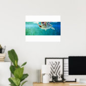 Poster Onevenwichtige Zeeschildpad #5 (Thuiskantoor)