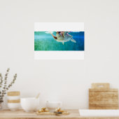 Poster Onevenwichtige Zeeschildpad #5 (Keuken)