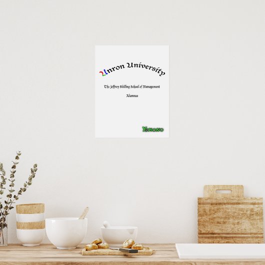 poster "ongezuiverd" (Keuken)