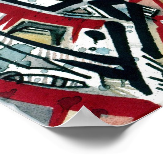 poster "Ontdekt door buitenaardse wezens" (Hoek)