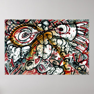 poster "Ontdekt door buitenaardse wezens"