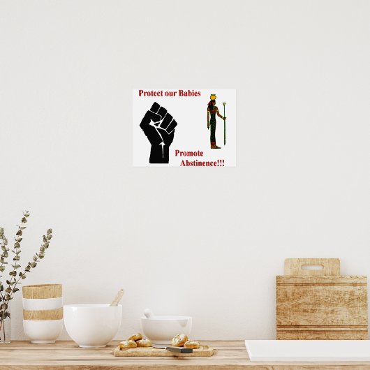 Poster onthouding (Keuken)