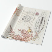 Poster ontkoppeling van Floral Ephemera Cadeaupapier (Uitgerold)