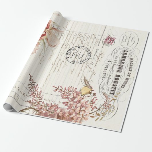 Poster ontkoppeling van Floral Ephemera Cadeaupapier (Uitgerold)