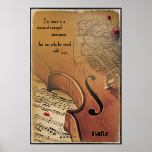Poster ontmoette Hafiz - een instrument met een tw