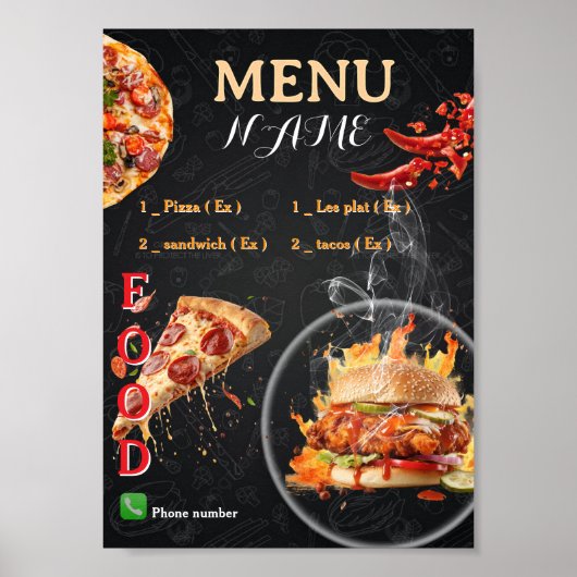 Poster ontwerp menu ontwerp 2026 (Voorkant)